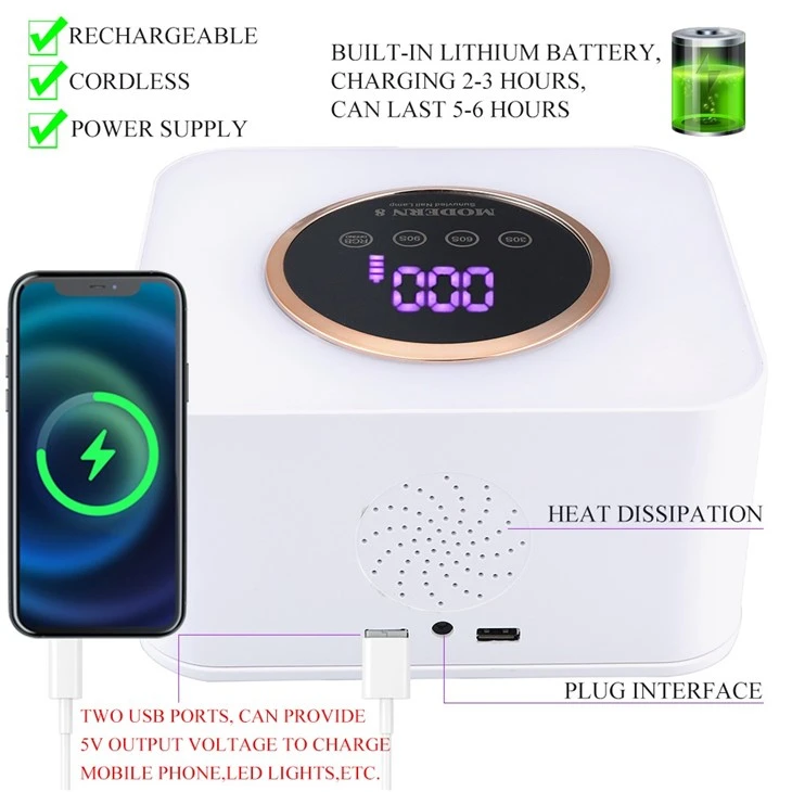 Uv Led Nail Lamp Rechargeable